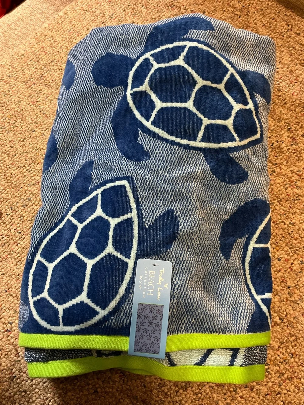 🆕 Truly Lou Turtle Beach Towel